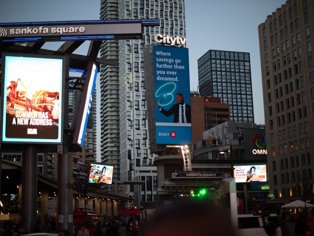 modern advertising billboard